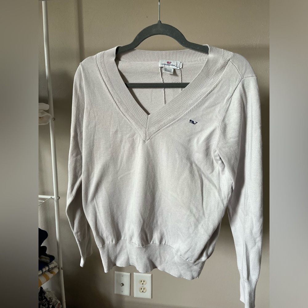 Vineyard Vines Grey V-Neck Sweater